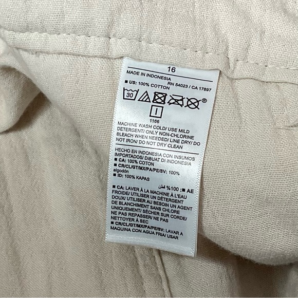 Old Navy Slouchy Tapered Wish Bone High Rise Cotton Cargo Pants 16 NWT - Picture 11 of 14